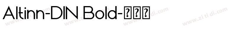 Altinn-DIN Bold字体转换